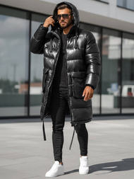 Moška zimska jakna črna OZONEE O/M3205Z