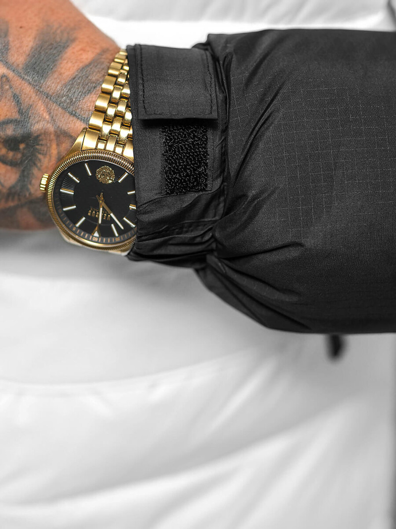 Moška jakna belo-črna OZONEE JS/31M5008