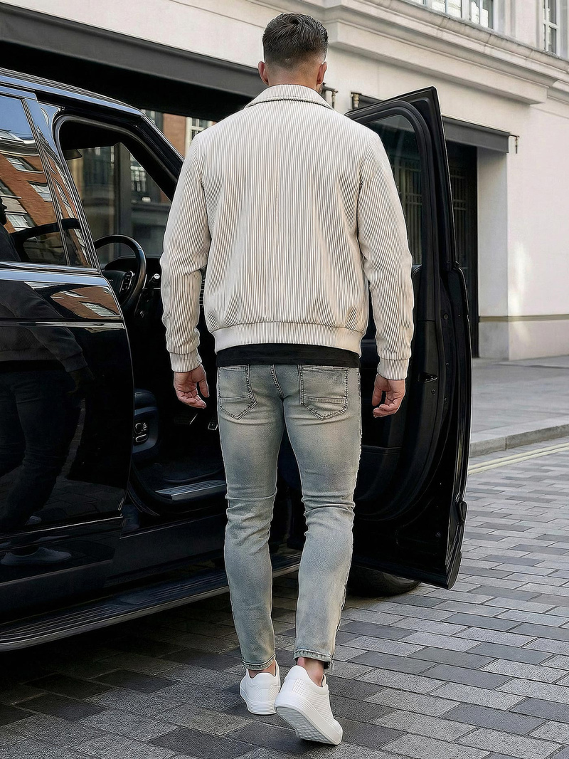 Moške Kavbojke modre OZONEE O/EM8886Z