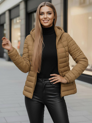 Ženska jakna temno bež OZONEE JS/16M9103/84Z