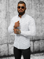 Elegantna moška srajca bela OZONEE O/V14