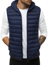 Moški brezrokavnik s kapuco mornarsko modri OZONEE JS/LY36