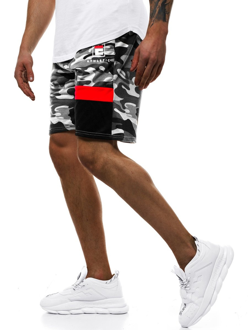 Moške kratke hlače sive OZONEE JS/KK300160