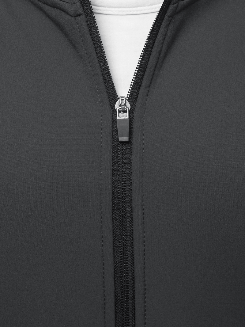 Ženska softshell jakna s kapuco grafitna OZONEE JS/KSW6002