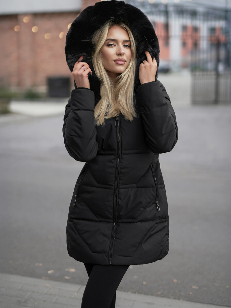 Ženska jakna črna OZONEE JS/16M9099/392Z