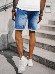 Moške Kratke Jeans Hlače Svetlomodre OZONEE NB/MP0060BZ