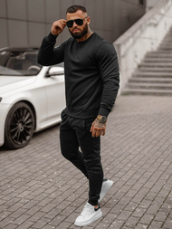 Moška trenirka črna OZONEE JS/68C10380/3Z