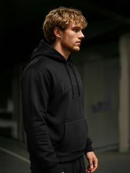 Moška jopa s kapuco črna OZONEE JS/8B1986/3