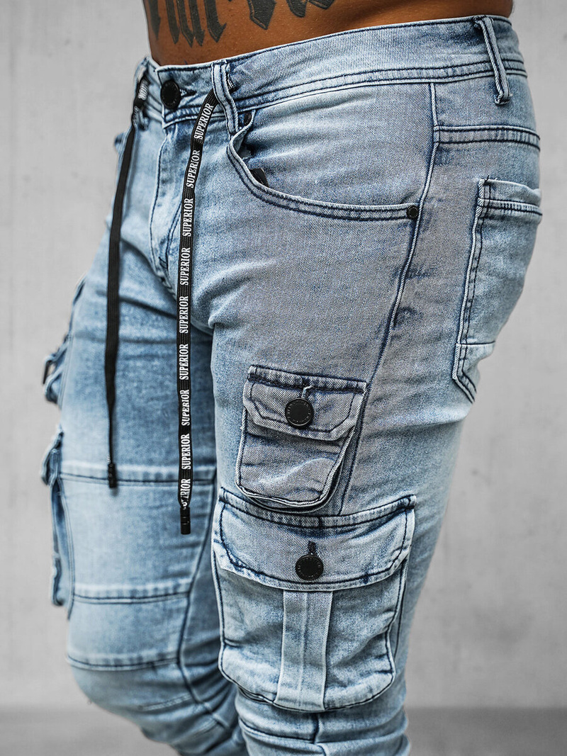 Moške hlače jogger modre OZONEE O/E9920