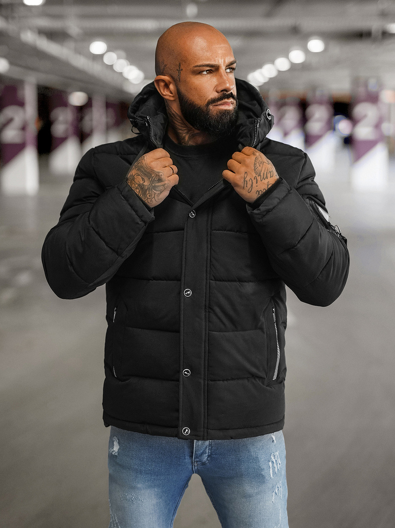 Moška jakna črna OZONEE JS/57M7503/392