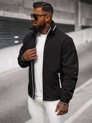 Moška softshell jakna s kapuco črna OZONEE JS/5M3105/392Z