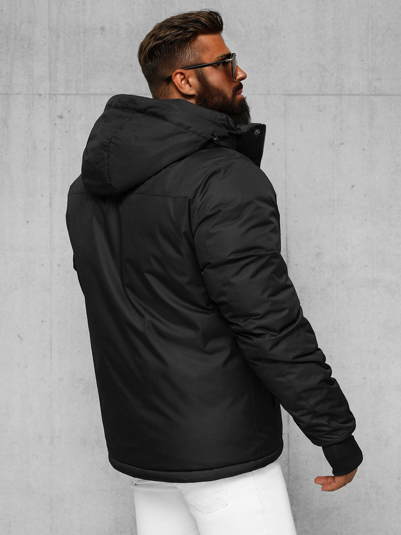 Moška zimska jakna črna OZONEE JS/91M9906/392Z