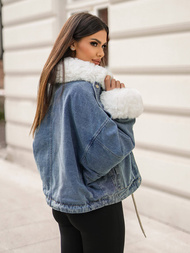 Ženska jeans jakna modra OZONEE JS/11Z8219