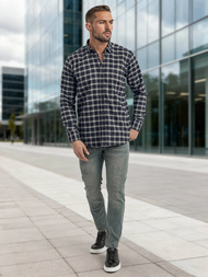 Moška srajca modra OZONEE V/V173