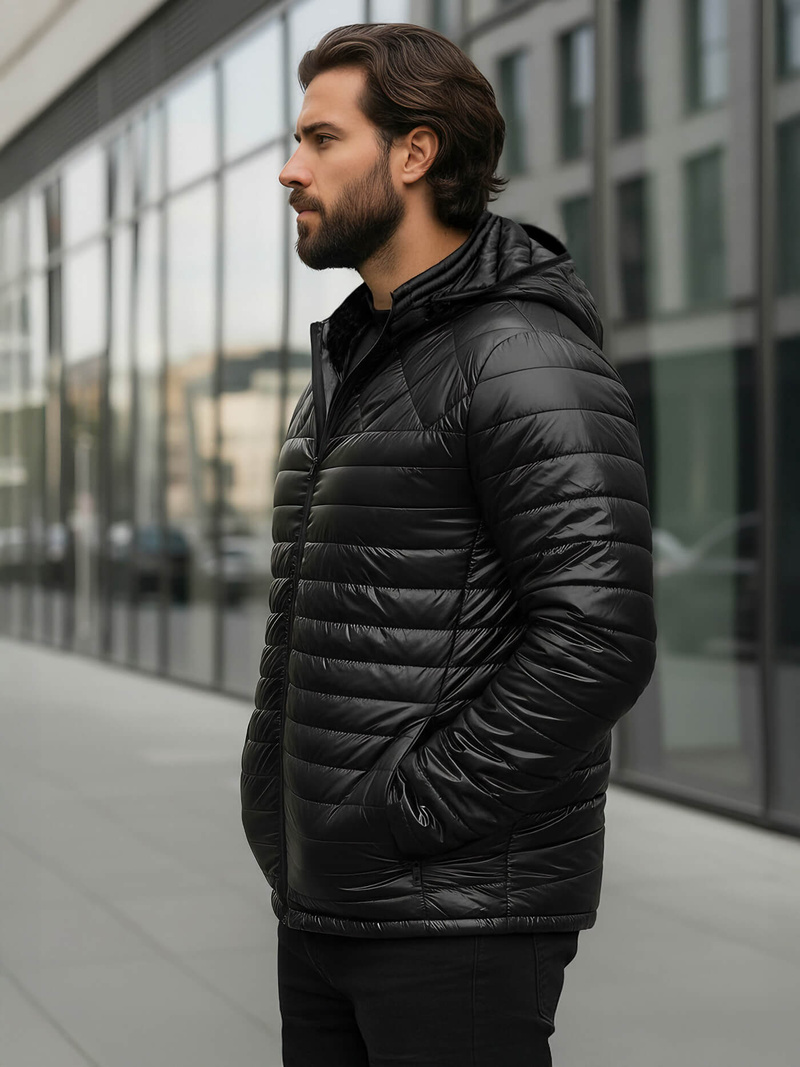 Moška jakna črna OZONEE JS/16M9328/392BZ