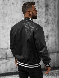 Moška prehodna bomber jakna črna OZONEE O/3A172