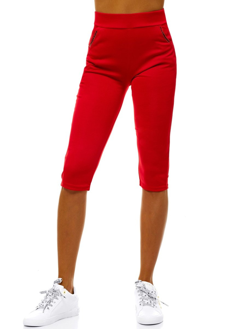 Ženske kratke pajkice rdeče OZONEE JS/1027/E5