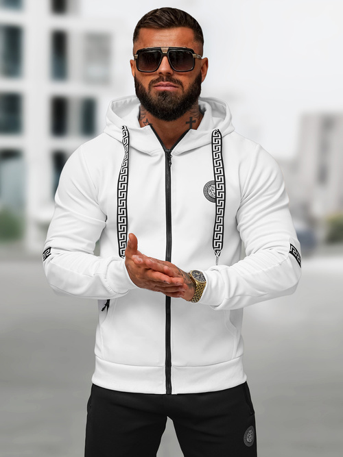 Moška trenirka belo-črni OZONEE O/LN11887