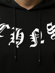 Moška jopa s kapuco črna OZONEE MACH/1183