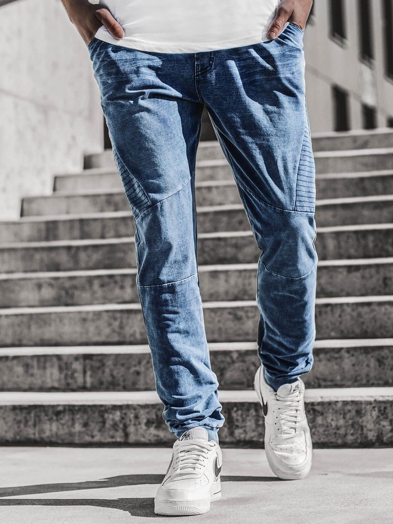 Moške hlače jogger modre OZONEE JS/KK1098