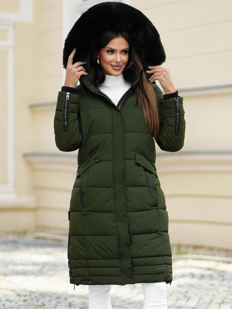 Ženska jakna kaki OZONEE O/W377Z