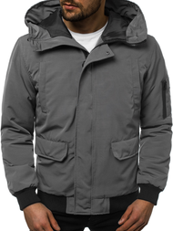 Moška zimska jakna siva OZONEE JS/2019005