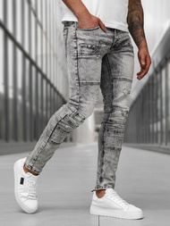 Moške kavbojke grafitne OZONEE NB/MP0163NZ