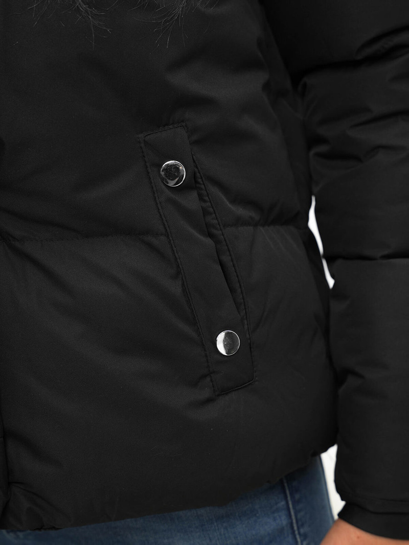 Ženska zimska jakna črna OZONEE JS/M23062/392