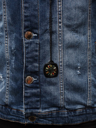 Moška jeans jakna temno-modra OZONEE G/600