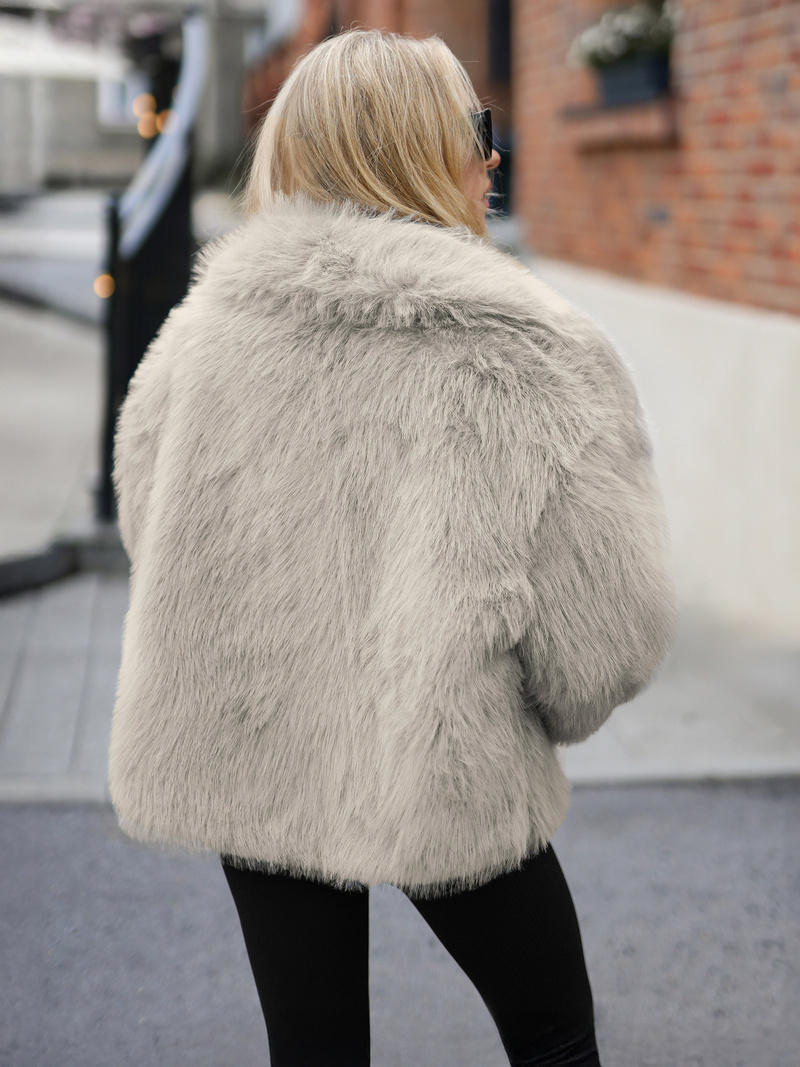 Ženska jakna sivo-bež OZONEE JS/61M8515/92