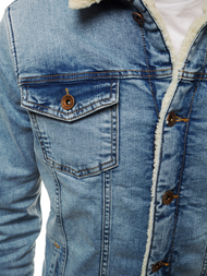 Moška jeans jakna svetlo-modra OZONEE BN/5940