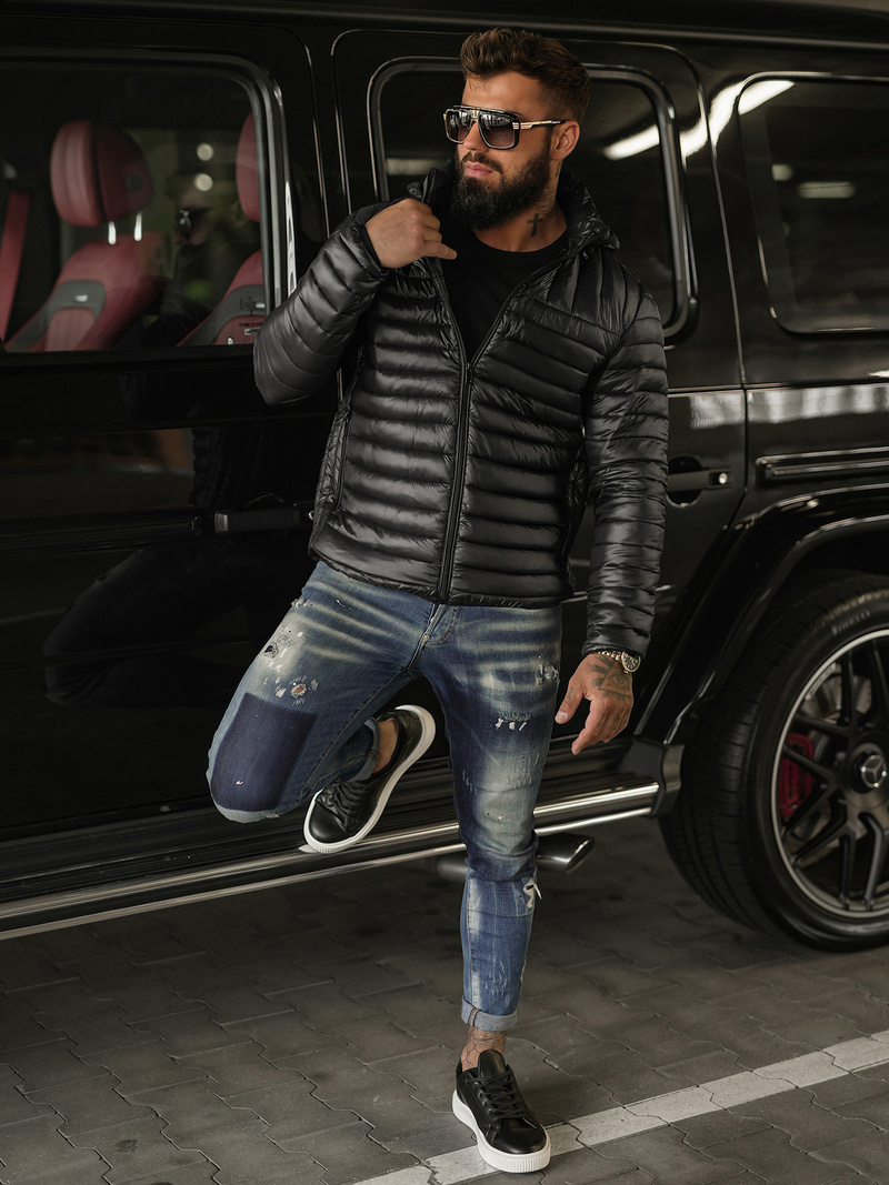 Moška jakna črna OZONEE JS/16M9336/392BZ