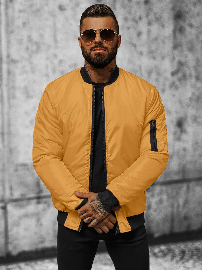 Moška jakna camel OZONEE JS/AK95Z