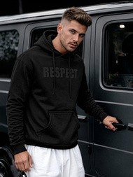 Moška jopa s kapuco črna OZONEE JS/8B1968/3