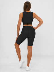 Kratke črne ženske pajkice OZONEE JS/17K597/3