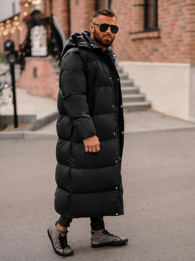 Moška zimska jakna črna OZONEE O/M3202Z