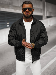 Moška prehodna jakna črna OZONEE JS/5M3212/392