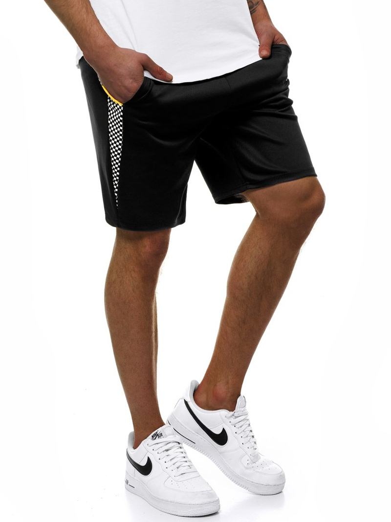 Moške kratke hlače črne OZONEE JS/KK300172