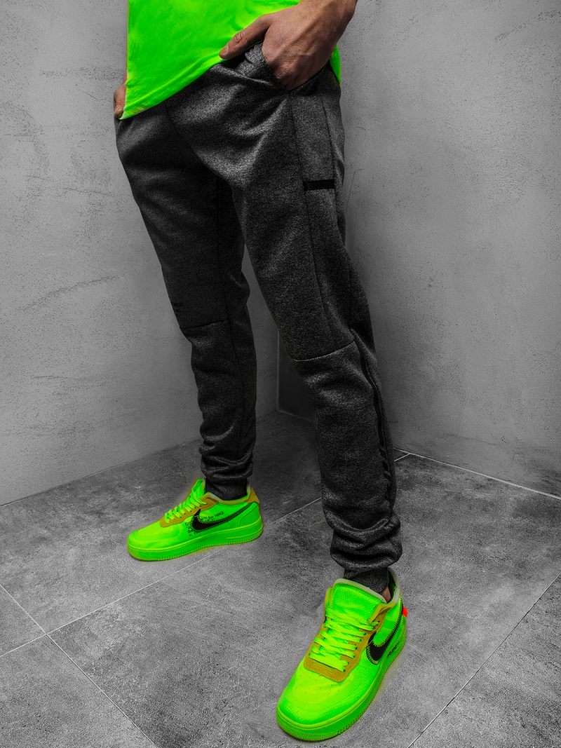 Moške športne hlače grafitne JS/AM88Z