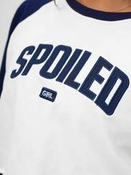 Ženski dvodelni komplet trenirka belo-mornarsko modra OZONEE JS/M58631AB