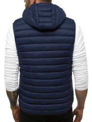 Moški brezrokavnik s kapuco mornarsko modri OZONEE JS/LY36