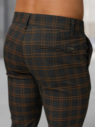 Moške hlače chino grafitne OZONEE DJ/5632Z