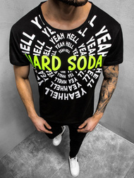 Moška majica črna OZONEE JS/KS1948Z