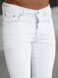 Moške kavbojke bele OZONEE E/5348/01Z