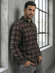 Moška srajca modra OZONEE V/V177Z