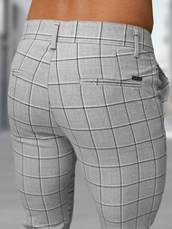 Moške hlače chino sive OZONEE DJ/5522Z