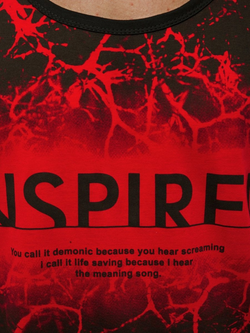 Moška majica brez rokavov rdeča OZONEE JS/SS11050