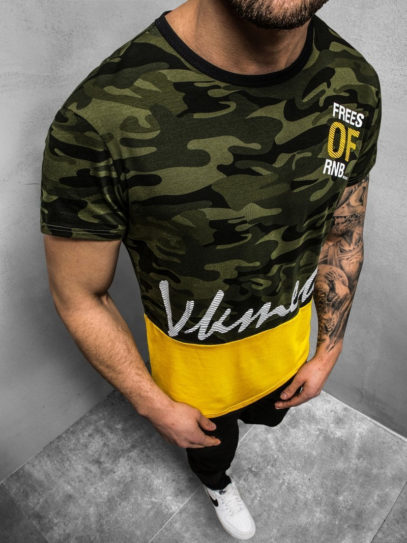 Moška majica zelena OZONEE JS/SS10978Z