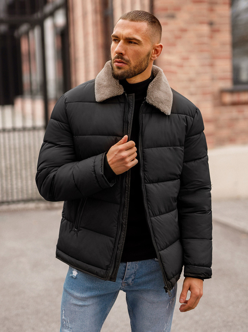 Moška jakna črna OZONEE JS/31M5010Z