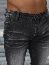 Moške Kavbojke Črne OZONEE NB/MP0091N